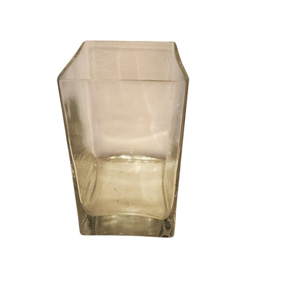 Clear Rectangular Glass Vase - Picture 3 of 3